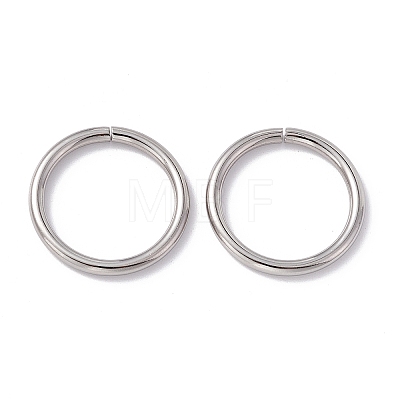 Non-Tarnish 304 Stainless Steel Open Jump Rings X-STAS-C040-01G-P-1