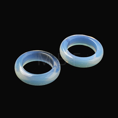 Opalite Plain Band Ring RJEW-P044-01C-03-1