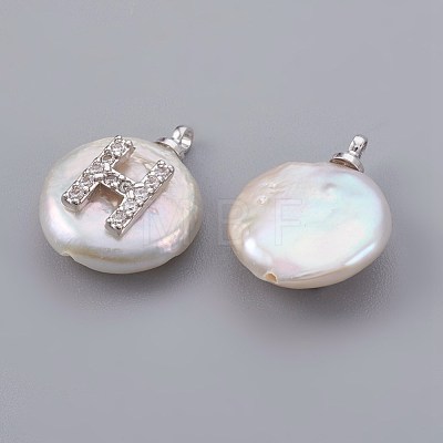 Natural Cultured Freshwater Pearl Pendants PEAR-F008-30P-H-1