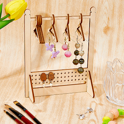 Wooden Earring Display Stands EDIS-WH0035-03D-1