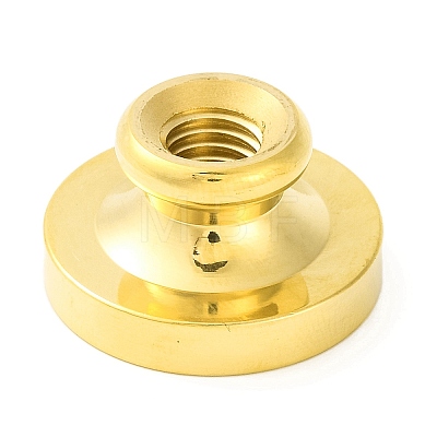 Golden Tone Round Wax Seal Brass Stamp Heads AJEW-Z034-01G-16-1