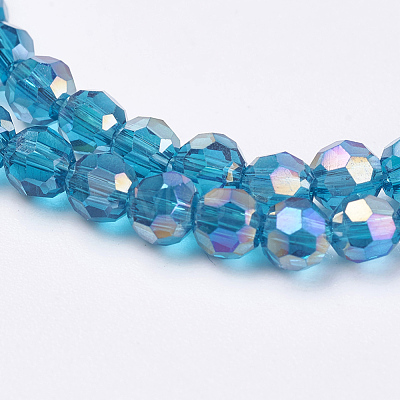 Glass Beads Strands EGLA-F120-M02-1