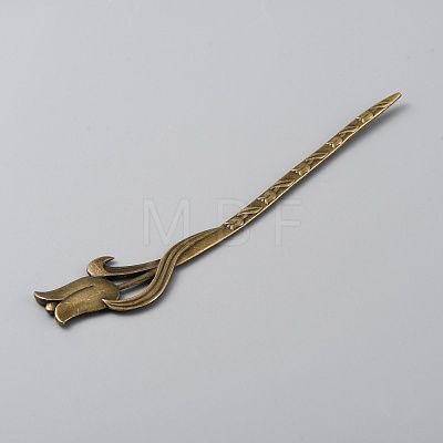 Alloy Rose Hair Sticks MRMJ-WH0077-100N-AB-1