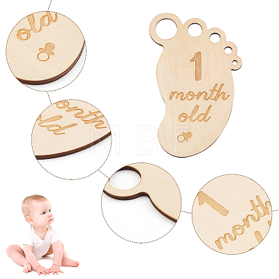 Baby Newborn Announcement Sign AJEW-WH0258-270-1