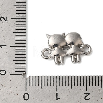 Non-Tarnish 304 Stainless Steel Girls Connector Charms STAS-N103-37P-1