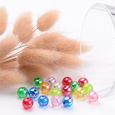 Transparent AB Color Acrylic Beads X-PL735M-1