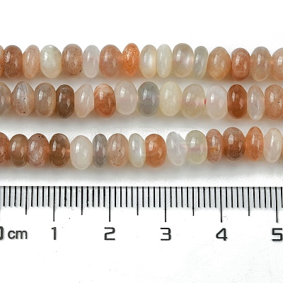 Natural Multi-Moonstone Beads Strands G-A092-F03-02-1