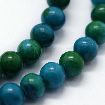 Synthetic Chrysocolla Beads Strands G-I199-34-8mm-1