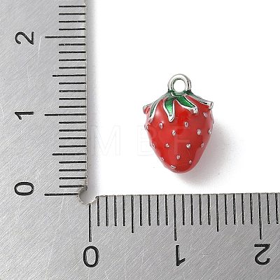 Brass Enamel Charms KK-P290-57P-1