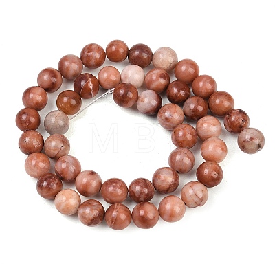 Natural Pink Aventurine Beads Strands G-G735-41-8mm-1