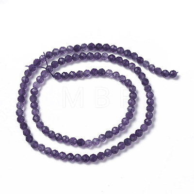 Natural Amethyst Beads Strands G-F596-13-4mm-1