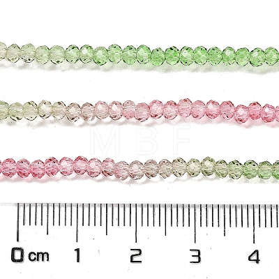 Transparent Painted Glass Beads Strands DGLA-A034-T1mm-A18-1