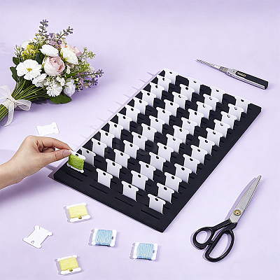 350Pcs PP Plastic Thread Winding Boards DIY-NB0016-08-1