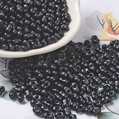 Baking Paint Glass Seed Beads SEED-K009-01A-02-1