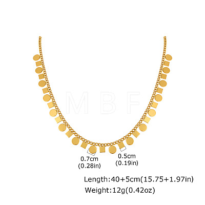 304 Stainless Steel Mini Multiple Charm Necklaces for Women WGEADAB-04-1