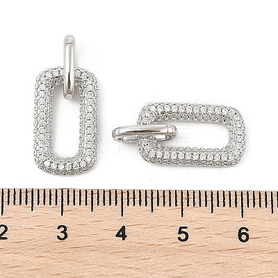 Brass Micro Pave Cubic Zirconia Pendants KK-P300-02P-1