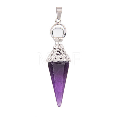 Natural Amethyst Pendants PW-WG6405D-04-1