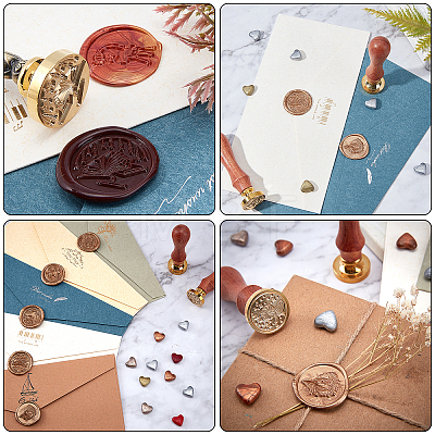 CRASPIRE DIY Wax Seal Stamp Kits DIY-CP0003-95-1