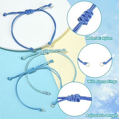 24Pcs Polyester Cord Bracelets Making AJEW-FS00008-1