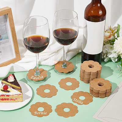 Paper Wine Glass Charms AJEW-WH0009-60B-02-1