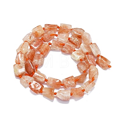 Natural Sunstone Beads Strands G-O170-124-1