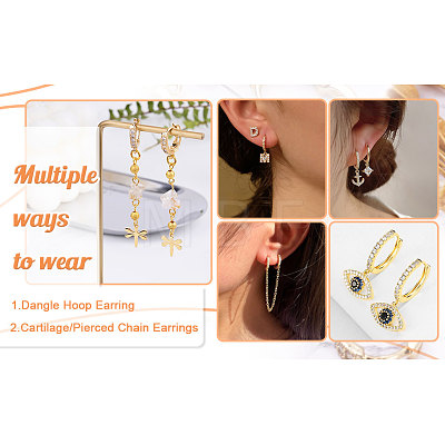 Eco-Friendly Brass Earring Hoops Findings KK-TA0007-40-1