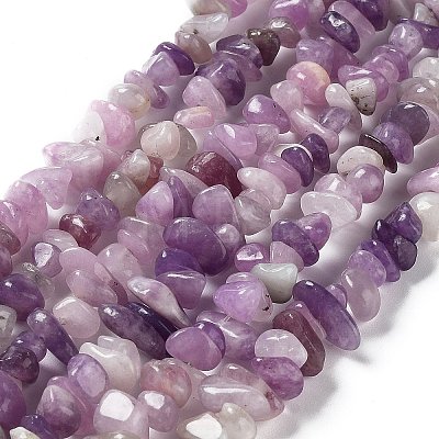 Natural Lilac Jade Beads Strands G-P497-03A-06-1