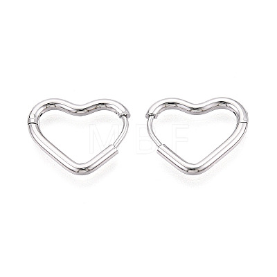304 Stainless Steel Hoop Earrings STAS-T074-28P-1