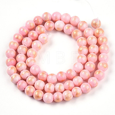 Natural Mashan Jade Beads Strands G-A255-A01-02B-1