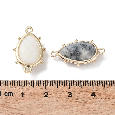 Natural & Synthetic Mixed Stone Connector Charms G-G012-05G-B-1