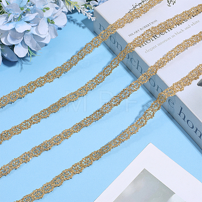 Metallic Yarn Ribbon OCOR-WH0078-547-1