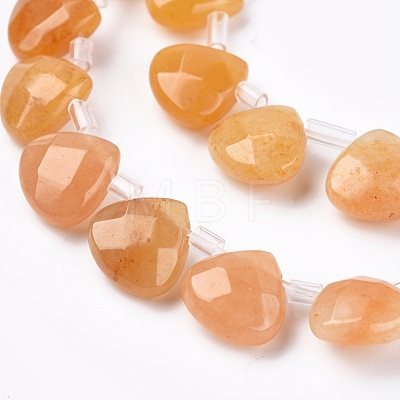 Natural Yellow Aventurine Beads Strands G-G821-09B-1