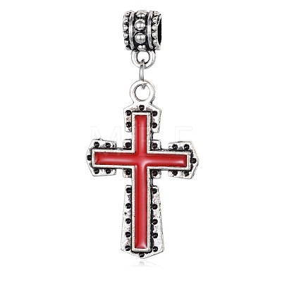 Alloy European Dangle Charms ENAM-G051-01AS-1