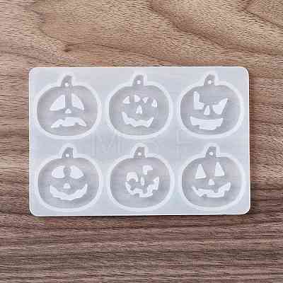 Halloween Pumpkin Silicone Pendant Molds DIY-E055-23-1