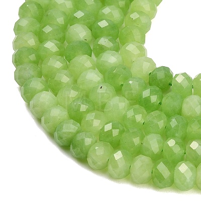 Faceted Dyed Natural White Jade Beads Strands GG-CBAE966-01A-V-1