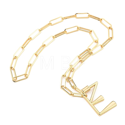 Brass Screw Carabiner Lock Pendant Necklaces NJEW-JN03011-03-1