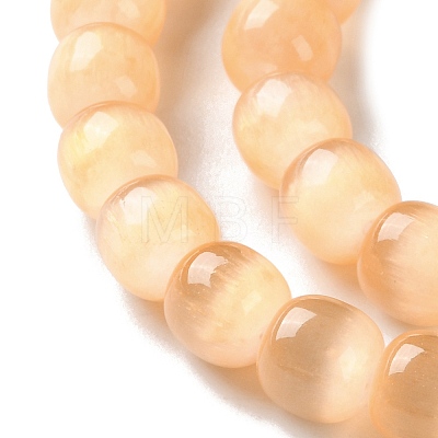 Natural Selenite Beads Strands G-B103-A01-03-1