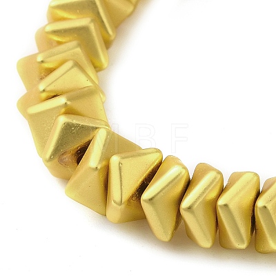 Matte Electroplated Synthetic Non-magnetic Hematite Beads Strands G-L606-F01-01A-1