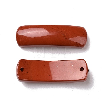 Natural Red Jasper Connector Charms G-D460-02B-1