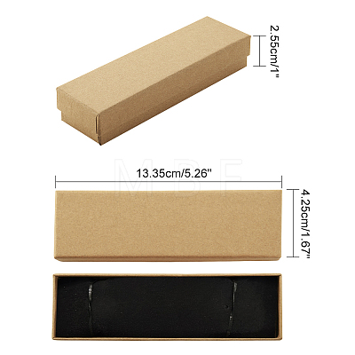 Paper Cardboard Bracelet Boxes CBOX-WH0004-09-1