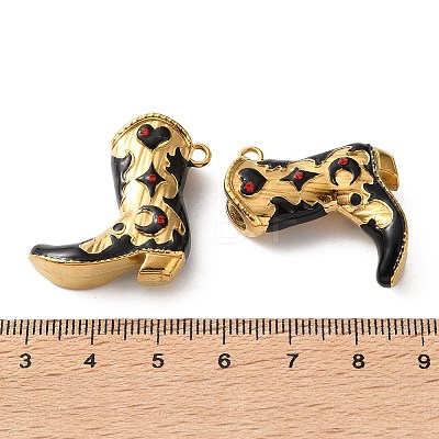 304 Stainless Steel Enamel Rhjinestone Pendants SA-L002-21G-02-1