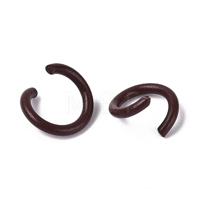 Spray Painted Iron Open Jump Rings IFIN-T017-04B-02-1
