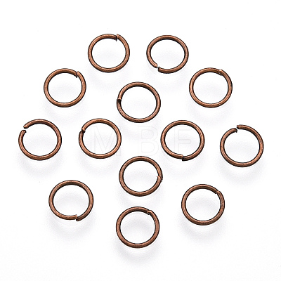 Iron Open Jump Rings IFIN-T019-6mm-R-1