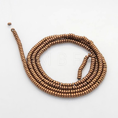 Electroplate Non-magnetic Synthetic Hematite Beads Strands G-J216D-04-1