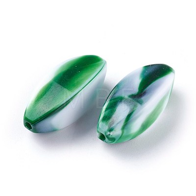 Acrylic Imitation Gemstone Beads MACR-E025-08-1