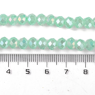 Baking Electroplate Glass Beads Strands X1-DGLA-A039-J6MM-B07-1