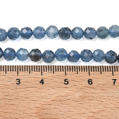 Natural Devil Blue Aquamarine Beads Strands G-P629-A02-04-1