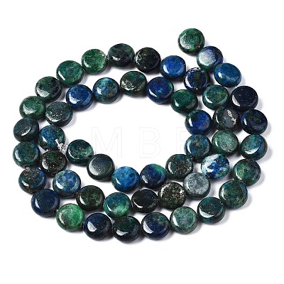 Natural Chrysocolla and Lapis Lazuli Beads Strands X-G-N330-032B-01-1