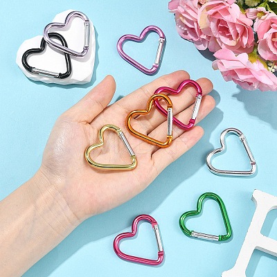 5Pcs Zinc Alloy Spring Gate Rings FIND-YW0010-59A-1
