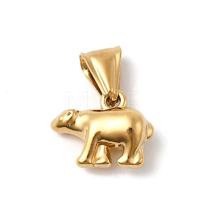 Animal Theme 304 Stainless Steel Pendants STAS-B167-27B-G-1